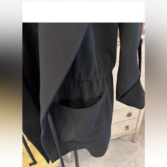 Astr The Label Jacket S Black Slouchy Drape Collar Holidays Preppy Dressy Classy - Picture 3 of 7